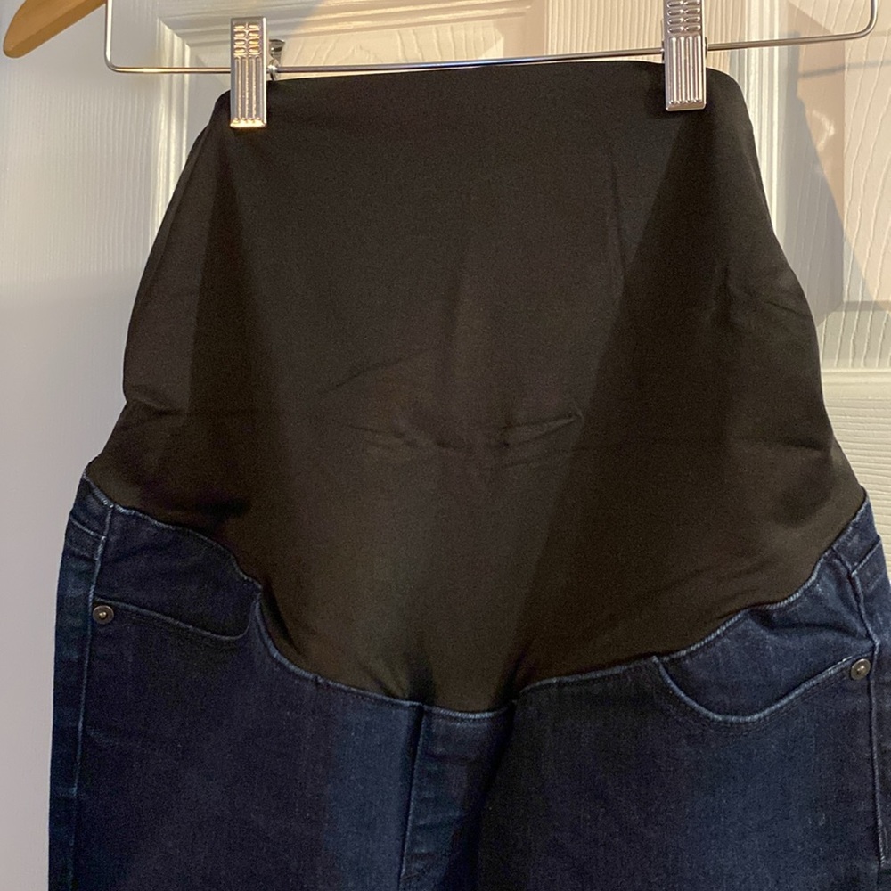 EUC dark blue maternity jeans by LOFT